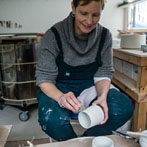 Juliet Macleod in her studio 2018